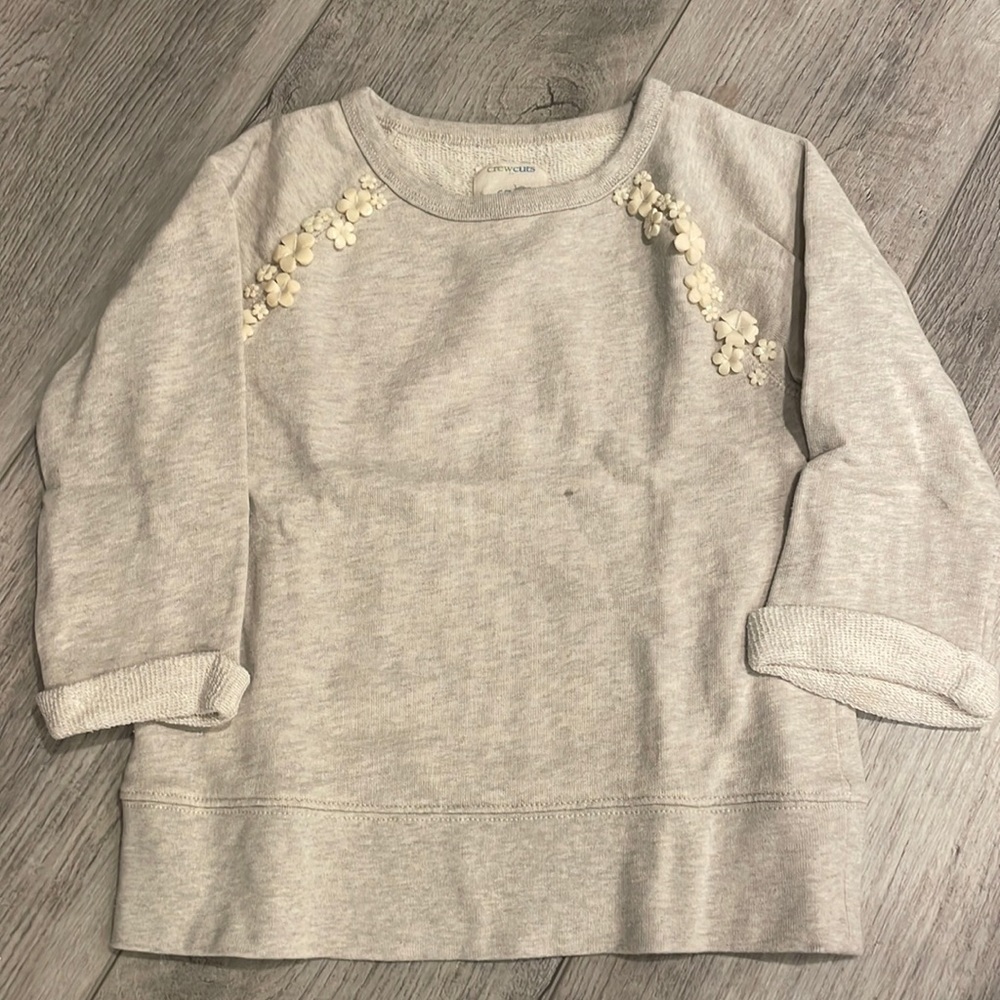 COPY - Fancy Crewcuts Floral Sweatshirt. Size 6/7
